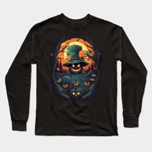 Halloween Chills - Beware of the Pumpkin Forest! Long Sleeve T-Shirt